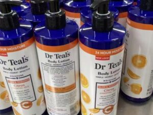 Dr Teal’s Citrus Essential Oils Body Lotion – Glow & Radiance with Cocoa Butter, Shea Butter & Vitamin E (532ml x 2)