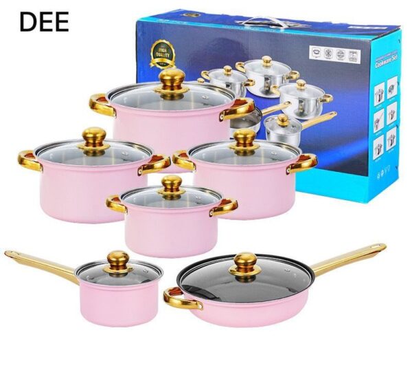 c84fe0fa-f864-4415-bc5a-456ef0d36930 Premium Stainless Steel 6-Piece Cookware Pot Set