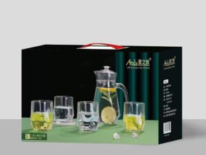 Glass Jug with Cups Set