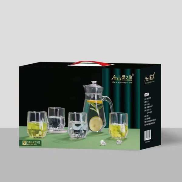 e9bd7acb-084a-4d8f-94c1-2fcc0667439b Glass Jug with Cups Set