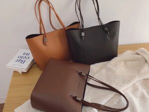 2020 New Fashion Large-Capacity Waterproof PU Tote Bag Western Style Shoulder for Women College Students Classroom Use 2020 New Fashion Large-Capacity Waterproof PU Tote Bag Western Style Shoulder for Women College Students Classroom Use