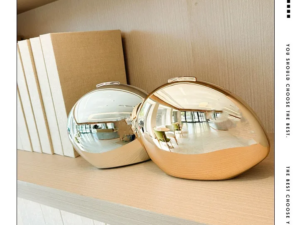 2025 Cross-Border Niche Design Metal Acrylic Makeup Bag Goose Egg Single Shoulder Crossbody Fashion Small Bag Polyester Lining