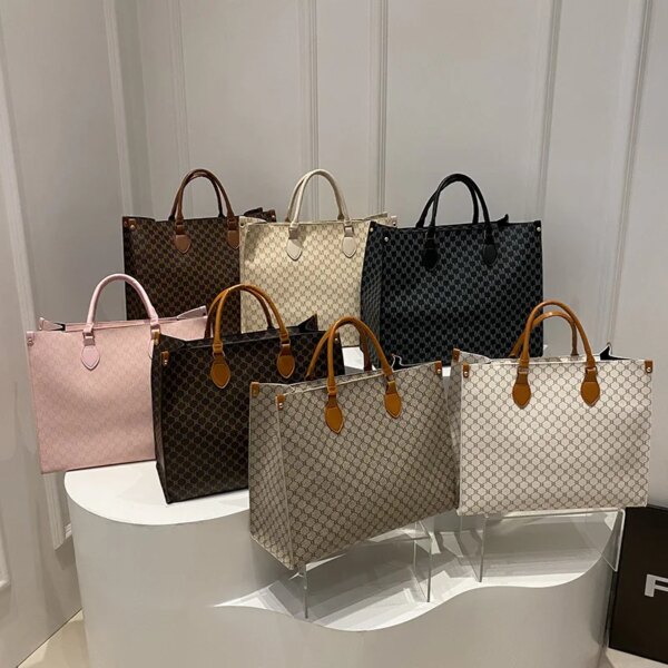 2025 Latest Elegant Women's PU Shoulder Tote Bags Luxury Vintage Large Capacity Handbags Newest Wholesale Long Strip Fashion 2025 Latest Elegant Women's PU Shoulder Tote Bags Luxury Vintage Large Capacity Handbags Newest Wholesale Long Strip Fashion