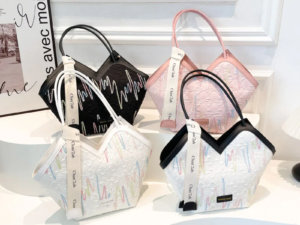 2025 New Fashion Casual Commuting Tote Bag for Women Large Capacity College Student Shoulder Strap Striped Embroidered PU Zipper 2025 New Fashion Casual Commuting Tote Bag for Women Large Capacity College Student Shoulder Strap Striped Embroidered PU Zipper