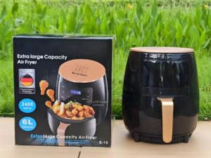 2400W 6L High-Capacity Factory Customizable Digital Power Smart Silver Crest Air Fryer Oven Multi-Functional for Household RV