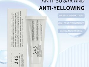 345 Relief Cream Daily Face Moisturizer Blemish Relief Care Soothing Recovery & Moisture Korean Vegan Skin Care