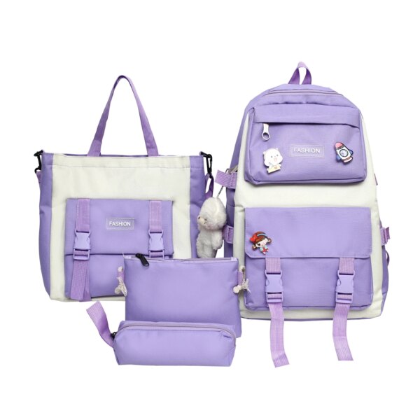 4 Pcs/set School Bag for Kids Backpack Girls School Bag Set Kids Bagpack Children School Backpack Rucksack Backpack Bag Blank 4 Pcs/set School Bag for Kids Backpack Girls School Bag Set Kids Bagpack Children School Backpack Rucksack Backpack Bag Blank