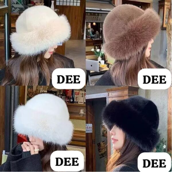 Faux Fur Fluffy Bucket Hat