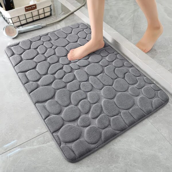 3D Pebble Memory Foam Bath Mat