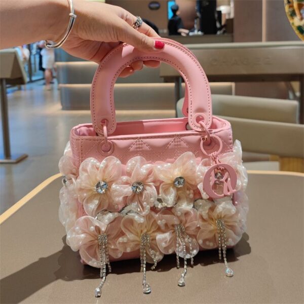 IMG_4951 2025 Summer Lace High-End Crossbody Small Square Bag