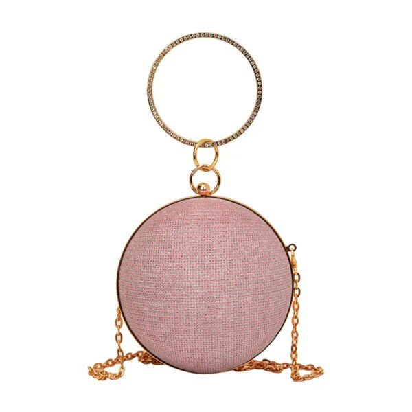 Circular Evening Clutch Bag Crystal Dinner Party Wedding Purses and Handbag Circular Evening Clutch Bag Crystal Dinner Party Wedding Purses and Handbag