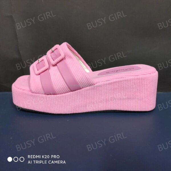 For BUSY GIRL JX4346 Women's Summer Beach Sandals Wide-Sided Buckle Chunky Platform Wedge Fashion Trend High-Heeled For BUSY GIRL JX4346 Women's Summer Beach Sandals Wide-Sided Buckle Chunky Platform Wedge Fashion Trend High-Heeled