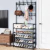Good Quality Popular Shoe Rack With Hanging Coat Rack Accept Wholesale Cheapest Price Shoe Rack Supplying From Original Factory Good Quality Popular Shoe Rack With Hanging Coat Rack Accept Wholesale Cheapest Price Shoe Rack Supplying From Original Factory