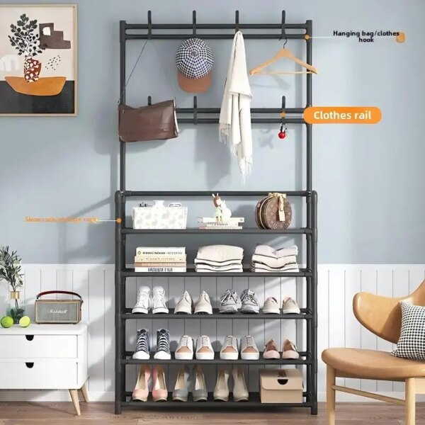 Good Quality Popular Shoe Rack With Hanging Coat Rack Accept Wholesale Cheapest Price Shoe Rack Supplying From Original Factory Good Quality Popular Shoe Rack With Hanging Coat Rack Accept Wholesale Cheapest Price Shoe Rack Supplying From Original Factory