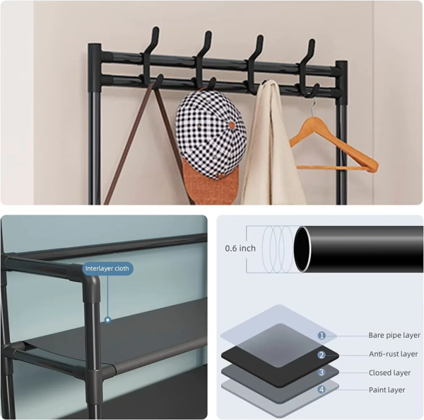 Good Quality Popular Shoe Rack With Hanging Coat Rack Accept Wholesale Cheapest Price Shoe Rack Supplying From Original Factory Good Quality Popular Shoe Rack With Hanging Coat Rack Accept Wholesale Cheapest Price Shoe Rack Supplying From Original Factory