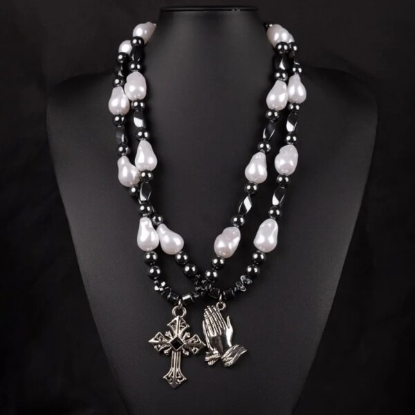 Individualistic Retro Multi-Element Cross Necklace New Stainless Steel High-End Exquisite Luxurious Pendant Romantic Fashion Individualistic Retro Multi-Element Cross Necklace New Stainless Steel High-End Exquisite Luxurious Pendant Romantic Fashion