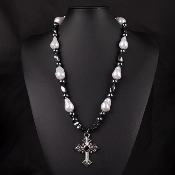 Individualistic Retro Multi-Element Cross Necklace New Stainless Steel High-End Exquisite Luxurious Pendant Romantic Fashion Individualistic Retro Multi-Element Cross Necklace New Stainless Steel High-End Exquisite Luxurious Pendant Romantic Fashion