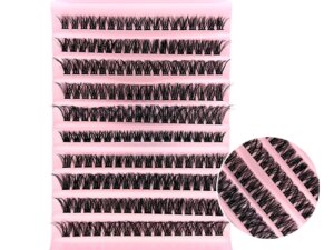 K027 DIY Handmade False Eyelashes 100P Long Natural 20D Volume Damage Package Compensation Foreign Trade DIY Lashes Wholesale