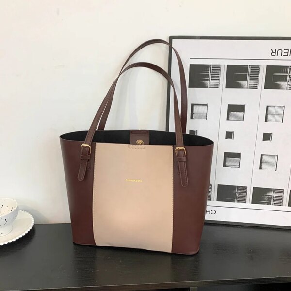 Leather Casual Tote Bags Vintage Women Luxury Handbags Designer Fashion Large Capacity Women's Shoulder Bag Shopper Leather Casual Tote Bags Vintage Women Luxury Handbags Designer Fashion Large Capacity Women's Shoulder Bag Shopper