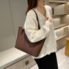 Leather Casual Tote Bags Vintage Women Luxury Handbags Designer Fashion Large Capacity Women's Shoulder Bag Shopper Leather Casual Tote Bags Vintage Women Luxury Handbags Designer Fashion Large Capacity Women's Shoulder Bag Shopper
