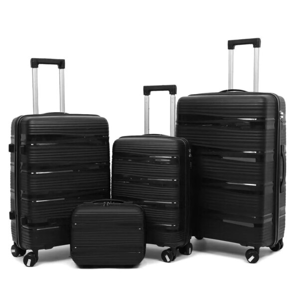 Manufacturer Wholesale Men's Travel Luggage Set 13/20/24/28 Inch Export Suitcase With Password Box and Pull Rod PP Material Manufacturer Wholesale Men's Travel Luggage Set 13/20/24/28 Inch Export Suitcase With Password Box and Pull Rod PP Material