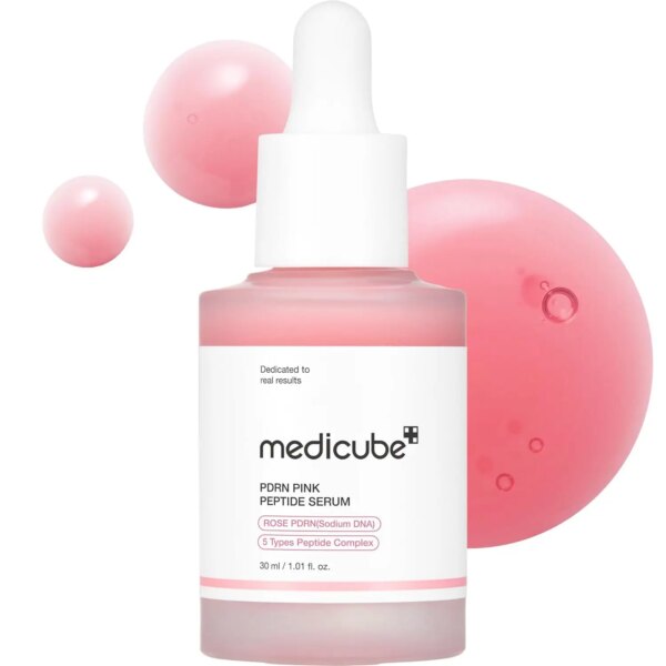 Medicube Salmon DNA PDRN Pink Peptide Serum Face for Essence Liquid New Skin Care Facial Serum for Hydrating Peptide Serum Medicube Salmon DNA PDRN Pink Peptide Serum Face for Essence Liquid New Skin Care Facial Serum for Hydrating Peptide Serum