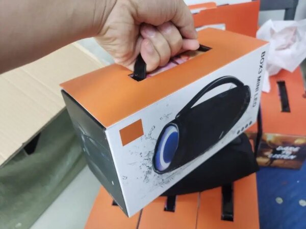 Mini Boombox3 LED Handle Portable Bluetooth Wireless Speakers Waterproof PC Column Outdoor Music Player Gift Boombox With RGB