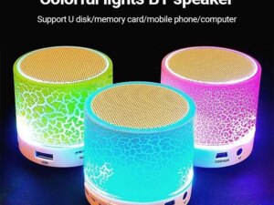 New Mini A9 Wireless Speaker with RGB Led Light Wireless Subwoofer Portable Outdoor Speaker TF Card AUX USB Speaker for Gift