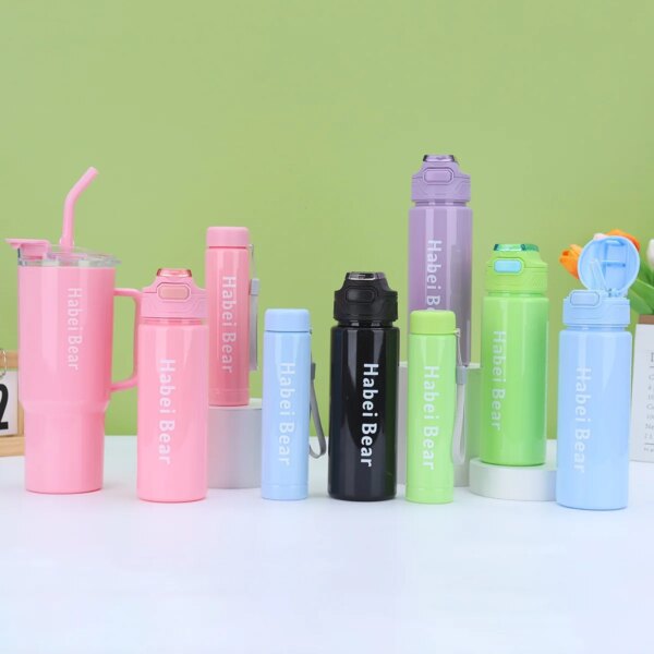 New Portable Cup Single Cute Children Motivational Mug Sports Big Capacity 3 in 1 Set Plastic Water Bottle Set New Portable Cup Single Cute Children Motivational Mug Sports Big Capacity 3 in 1 Set Plastic Water Bottle Set