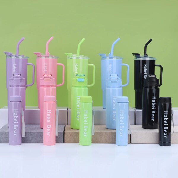 New Portable Cup Single Cute Children Motivational Mug Sports Big Capacity 3 in 1 Set Plastic Water Bottle Set New Portable Cup Single Cute Children Motivational Mug Sports Big Capacity 3 in 1 Set Plastic Water Bottle Set