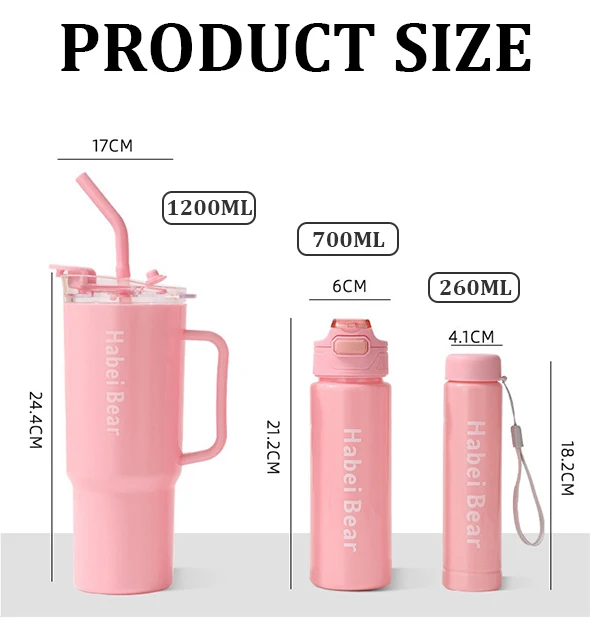 New Portable Cup Single Cute Children Motivational Mug Sports Big Capacity 3 in 1 Set Plastic Water Bottle Set New Portable Cup Single Cute Children Motivational Mug Sports Big Capacity 3 in 1 Set Plastic Water Bottle Set