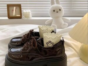 NEW Solid Black Round Toe Loafer Outdoor Thick Bottom Chunky Platform Breathable Soft Sole Women Loafers