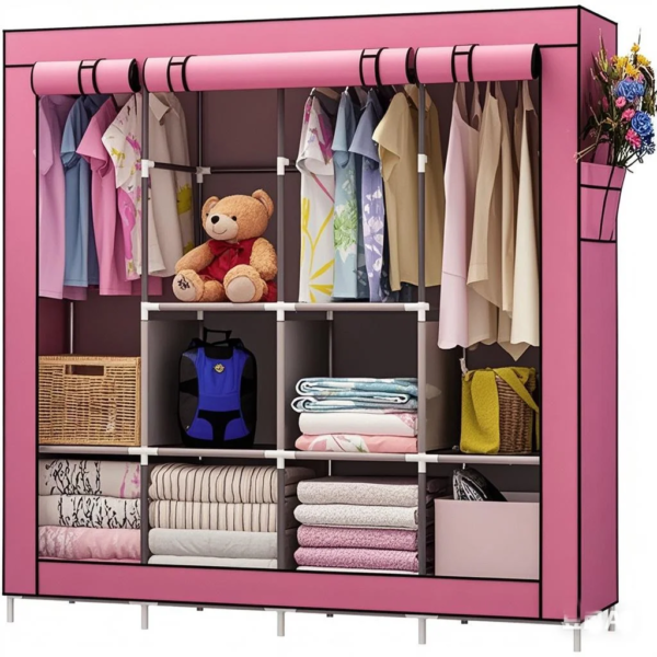 NIHAO China Cheap Canvas Fabric Folding Portable Wardrobe Closet NIHAO China Cheap Canvas Fabric Folding Portable Wardrobe Closet