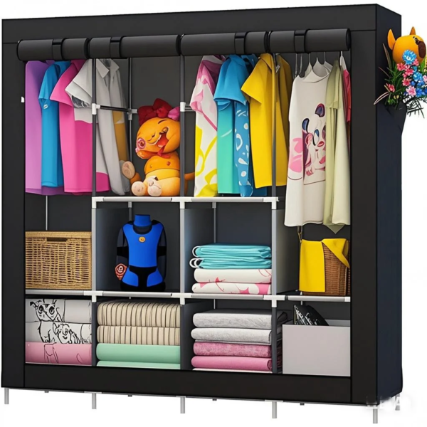 NIHAO China Cheap Canvas Fabric Folding Portable Wardrobe Closet NIHAO China Cheap Canvas Fabric Folding Portable Wardrobe Closet