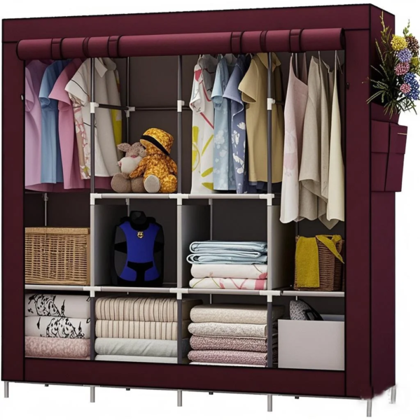 NIHAO China Cheap Canvas Fabric Folding Portable Wardrobe Closet NIHAO China Cheap Canvas Fabric Folding Portable Wardrobe Closet