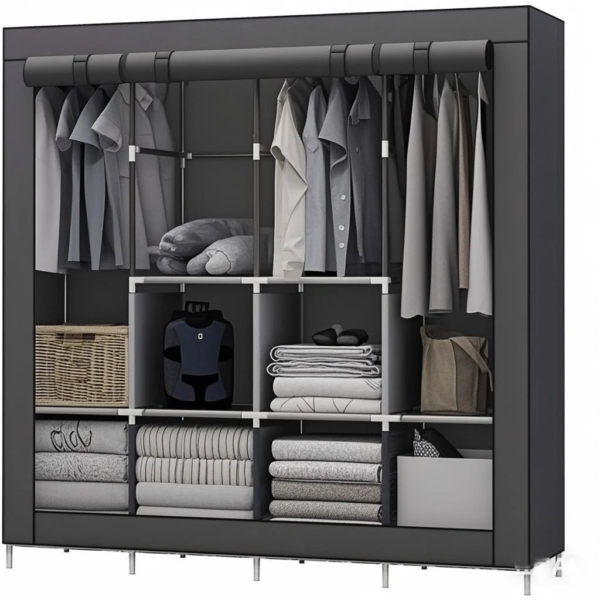 NIHAO China Cheap Canvas Fabric Folding Portable Wardrobe Closet NIHAO China Cheap Canvas Fabric Folding Portable Wardrobe Closet