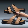 Outdoor Footwear Casual Thick Sole Sandals Men Large Size Flat Shoes Moccasin Flip-flop slippers Birkenstocks Outdoor Footwear Casual Thick Sole Sandals Men Large Size Flat Shoes Moccasin Flip-flop slippers Birkenstocks