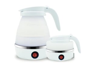 Portable Double-Layer Automatic Power-Off Mini Folding Silicone 0.6L Thermal Insulated Electric Kettle USB Available Household Portable Double-Layer Automatic Power-Off Mini Folding Silicone 0.6L Thermal Insulated Electric Kettle USB Available Household