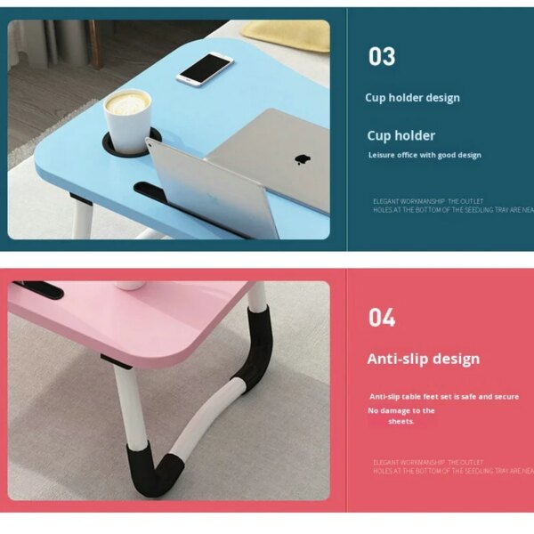 Premium Foldable Computer Desk for Students and Children Small Laptop Lazy Bedside Study Desk Premium Foldable Computer Desk for Students and Children Small Laptop Lazy Bedside Study Desk