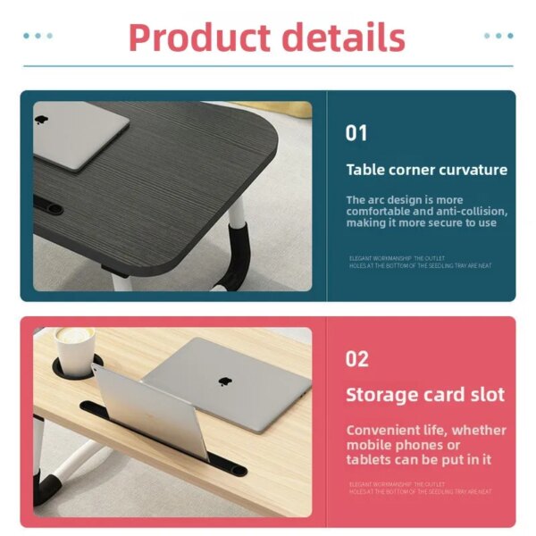 Premium Foldable Computer Desk for Students and Children Small Laptop Lazy Bedside Study Desk Premium Foldable Computer Desk for Students and Children Small Laptop Lazy Bedside Study Desk