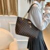 Simple Fashion Retro Letter Printing Shoulder Bag for Women Women's Business and Travel Handbag Large Capacity Tote Bag