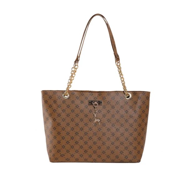 Simple Fashion Retro Letter Printing Shoulder Bag for Women Women's Business and Travel Handbag Large Capacity Tote Bag