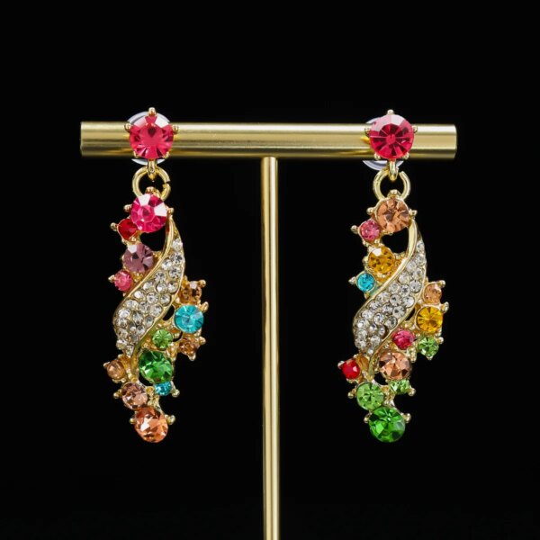 Single Piece Orders Indian Godly Big Luxury Gold Plated Zinc Alloy Bridal Jewelry Set with Earrings and Necklace for Women Single Piece Orders Indian Godly Big Luxury Gold Plated Zinc Alloy Bridal Jewelry Set with Earrings and Necklace for Women