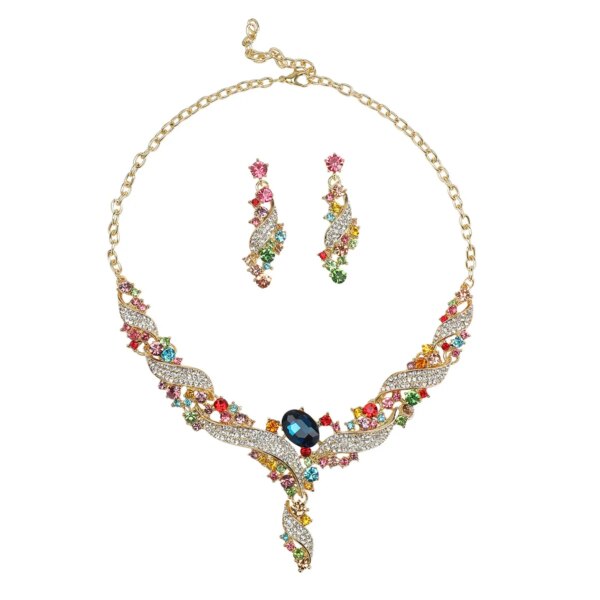 Single Piece Orders Indian Godly Big Luxury Gold Plated Zinc Alloy Bridal Jewelry Set with Earrings and Necklace for Women Single Piece Orders Indian Godly Big Luxury Gold Plated Zinc Alloy Bridal Jewelry Set with Earrings and Necklace for Women