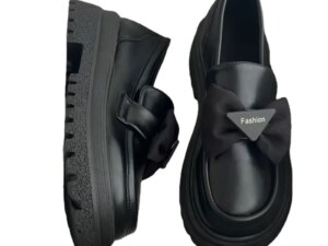 Spring 2024 New Loafer Women's Fashion Small Muffin With Thick Soled Elevating Fashion Women's Leather Shoes Spring 2024 New Loafer Women's Fashion Small Muffin With Thick Soled Elevating Fashion Women's Leather Shoes