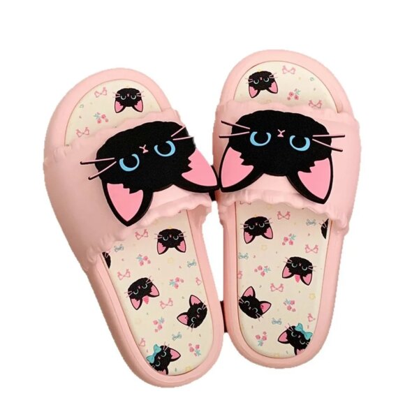 Summer Women Girls Ladies Indoor Outdoor Cute Cat Thick Sole Slides Slipper Sandals Summer Women Girls Ladies Indoor Outdoor Cute Cat Thick Sole Slides Slipper Sandals
