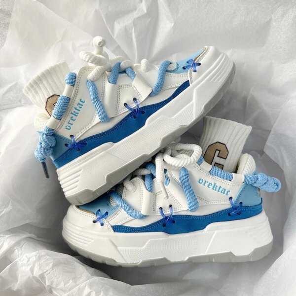 The New Couple's High-rise and Versatile National Fashion Bread Shoes Are Niche Fashion Unisex Board Shoes The New Couple's High-rise and Versatile National Fashion Bread Shoes Are Niche Fashion Unisex Board Shoes