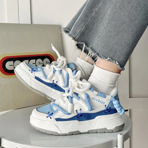 The New Couple's High-rise and Versatile National Fashion Bread Shoes Are Niche Fashion Unisex Board Shoes The New Couple's High-rise and Versatile National Fashion Bread Shoes Are Niche Fashion Unisex Board Shoes