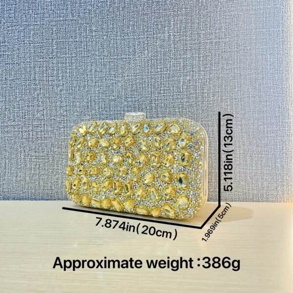 Wholesale Classic Style Square Sparkly Rhinestone Evening Bag Glitter Clutch Diamond Shoulder Purse for Wedding Parties Wholesale Classic Style Square Sparkly Rhinestone Evening Bag Glitter Clutch Diamond Shoulder Purse for Wedding Parties