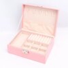 Wholesale Custom Logo Earring Ring Necklace Cases With Lock Jewelry Box Organizer Jewelry Storage PU Leather Jewellery Boxes Wholesale Custom Logo Earring Ring Necklace Cases With Lock Jewelry Box Organizer Jewelry Storage PU Leather Jewellery Boxes